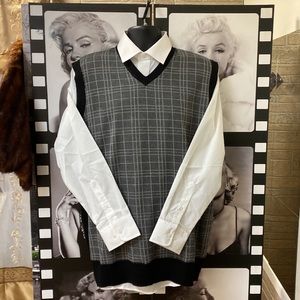 Alberto Cardinals Gray and Black Sweater Vest